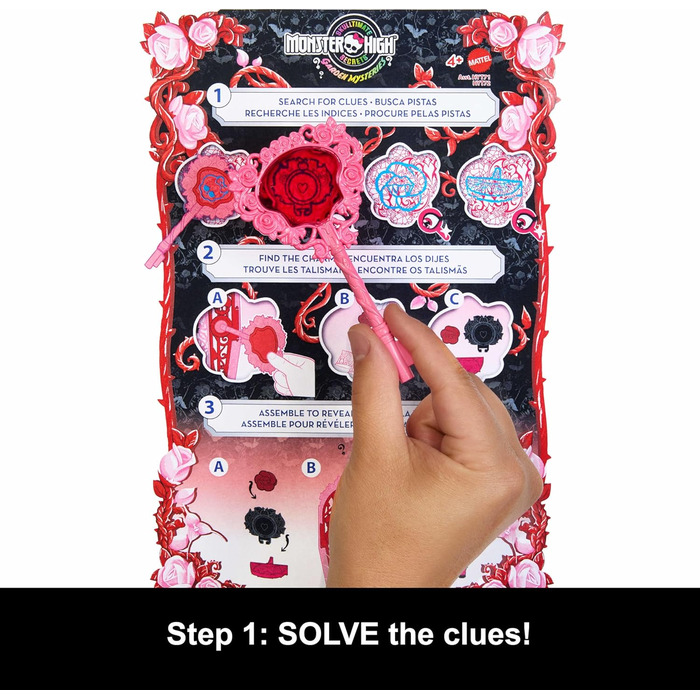 Набір ляльки Monster High Skulltimate Secrets та аксесуарів, Garden Mysteries Draculaura із зачарованою шафою та понад 19 сюрпризами для чаювання, такими як одяг для ляльок, HYT72