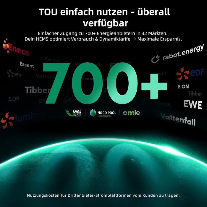 Балконна електростанція з накопичувачем, система управління енергією зі штучним інтелектом, 4MPPT, сонячна потужність 2640 Вт, зарядка змінним струмом 1000 Вт, вихід 800 Вт, LiFePO4 акумулятор 1,92 кВтгод, TOU SF800PRO, 800 Pro