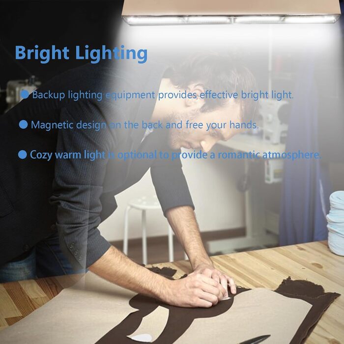 Елегантний кемпінговий ліхтар з акумулятором 6000 мАг, кемпінговий ліхтар з магнітом, робочий ліхтар з 4 режимами, ліхтар для майстерні на 192 світлодіоди, кемпінговий ліхтар з USB-зарядкою для риболовлі, кемпінгу, використання в приміщенні та на відкрито