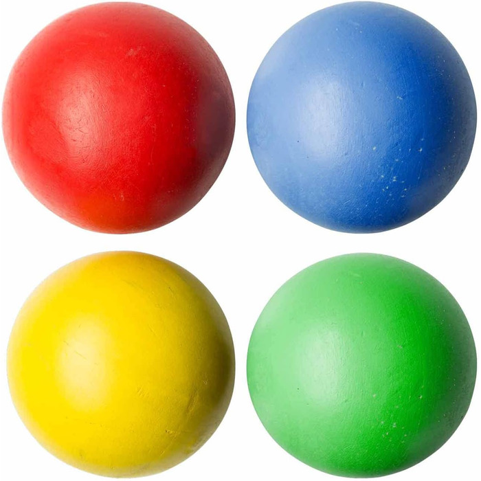 Дерев&39яний набір для крокету з молотками, м&39ячами, металевими хвіртками та стійками воріт, у практичній сітці для перенесення, цікава гра для дозвілля в саду та парку - Idena 40609