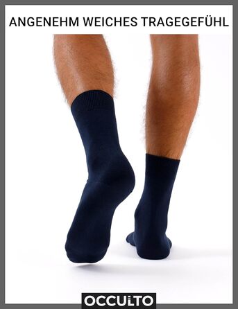 Чоловічі шкарпетки Occulto зі 100 бавовни, 10-20 пар (модель Ingo), розмір 43-46, 10 пар Чорний
