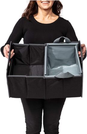 Вставка для умивальника meori для складних ящиків SL, сіра, 15 літрів, зварні шви, захист від протікання, складана, кемпінгова раковина, компактна