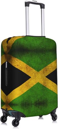 Чохол для валізи з вінтажним прапором Ямайки, міцний захист для багажу, підходить для валіз розміром 45,7 - 81,3 см, розмір XL, Чорний, X-Large