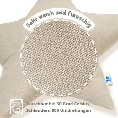 М'яка дитяча подушка - Подушка-серце - Рукотворна подушка дитяча - Прикраса дитячої подушки - Подушка-серце дитяча cappucino серце