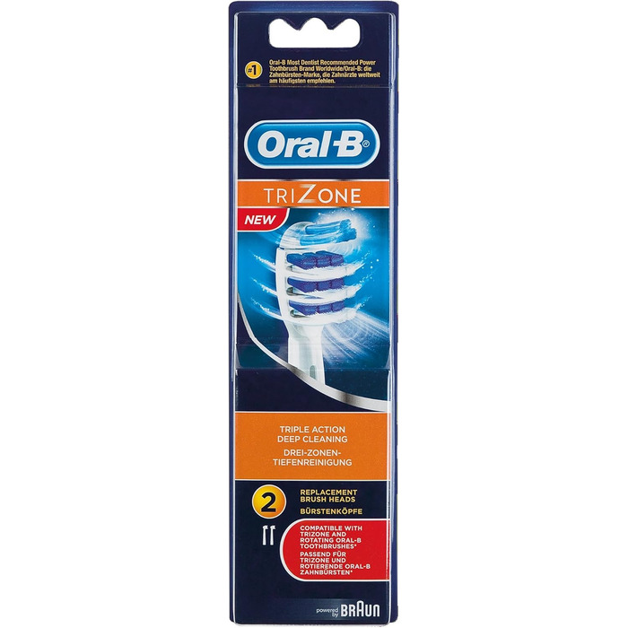 Щітки Braun Oral-B TriZone, упаковка з 2 шт.