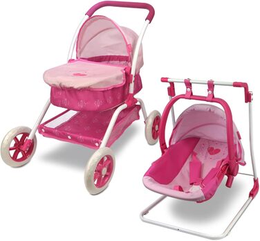Коляска для ляльок ANIVIA, лялькова коляска, коляска 8 в 1, лялькова коляска та коляска, іграшка, подарунок для дітей, підходить д