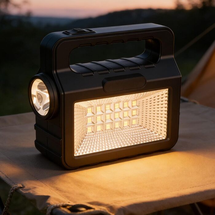Сонячний генератор TOPINCN із сонячною панеллю та світлодіодними ліхтарями, портативна електростанція для кемпінгу, дому, аварійне джерело живлення на відкритому повітрі