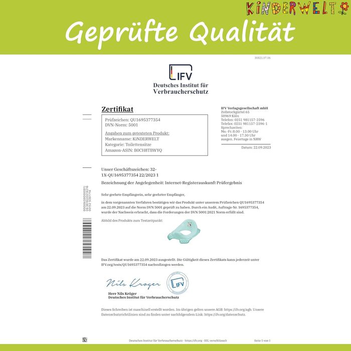 Сидіння для унітазу KiNDERWELT Premium для дітей і немовлят, дизайн Funny Farm у світло-блакитному кольорі, горщик для малюків від