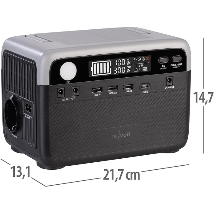 230 Wh, 230 V, 300 W & Solarpanel 60 W (Solar-Powerbank 230 Volt, Solar Power-Stations Camping), 230 Wh, 230 V, 300 W & Solarpanel 60 W (Solar-Powerbank 230 Volt, Solar Power-Stations Camping)