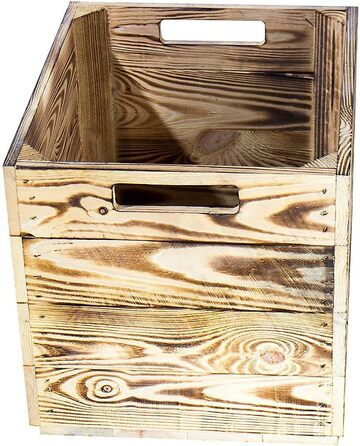 Гарні дерев&39яні кошики-коробки, підходять для Ikea Kallax, для зберігання шкільного приладдя / іграшок, нові, 37,5x32x32,5 см (полум&39яні), 4