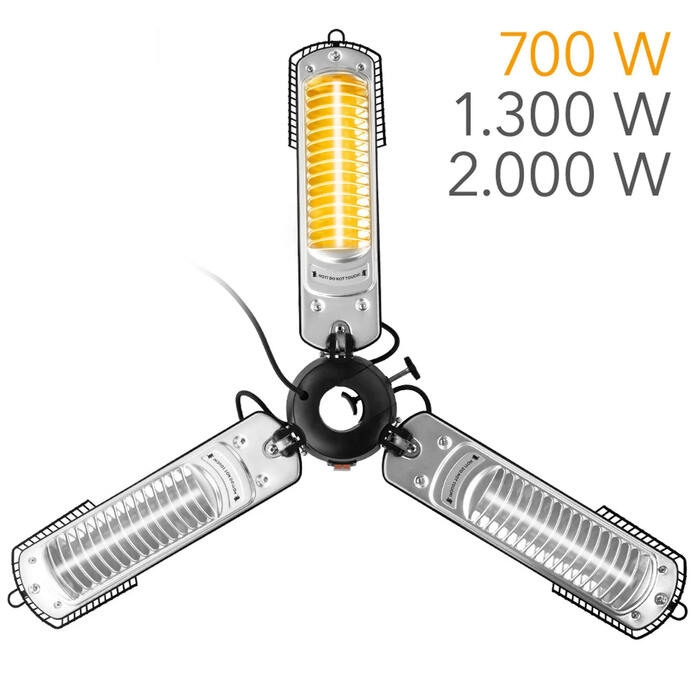 Обігрівач інфрачервоний Trotec IRS 2005 2000W Silver/Black (1410003922)
