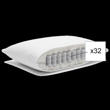 Пружинна подушка Dream, 32 пружинні ядра, розмір подушки 40x80 см 40 x 80 см