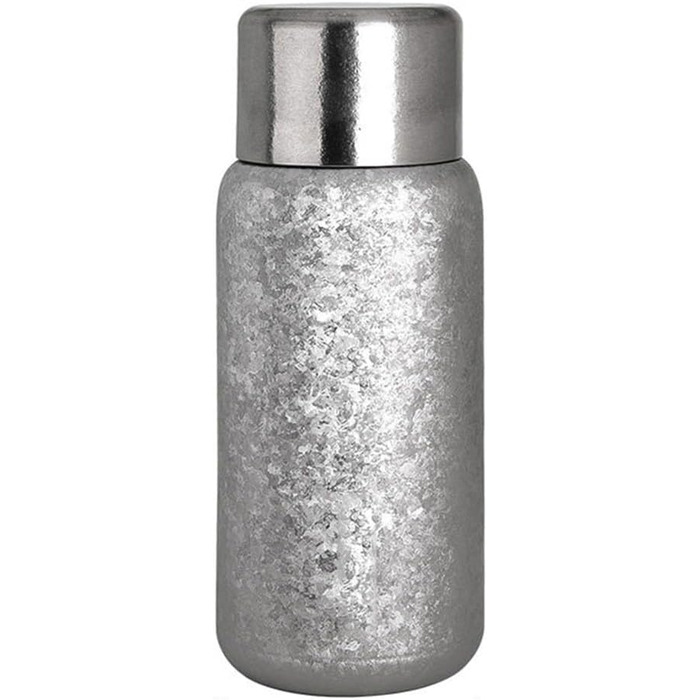 Надлегка 450-мілілітрова двостінна ізольована пляшка для чаю для кемпінгу та походів, титановий сплав, сірий колір
