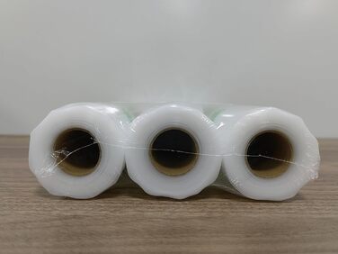 Вакуумні пакети KitchenBoss Рулони харчової вакуумної плівки Вакуумні пакувальні пакети Вакуумна пакувальна плівка вакуумні пакети Рулони плівки для вакуумного пакувальника та пакет без усадки Sous Vide BPA 28x500 см 3 рулони