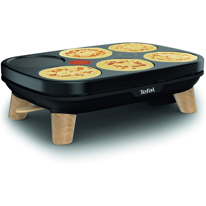 Галети, млинці Млинці для гурманів, пластикові, чорні, 900812 Tfal crpire Deux plaques amovibles antiadhsives Temprature rglable Multi Usage