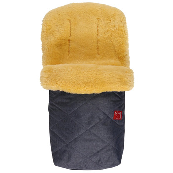 Килимок для ніг з овчини Natura, темно-синій меланж 90x45 см (1 упаковка) Navy Melange