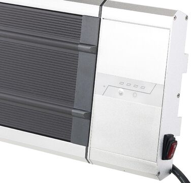 Чорний радіатор Semptec Urban Survival Technology темний інфрачервоний обігрівач RA-324, таймер і пульт дистанційного керування, 2400 Вт, IP55 (інфрачервоний обігрівач, радіаційний обігрівач, пульти дистанційного керування)