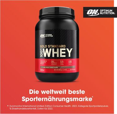 Протеїновий порошок Optimum Nutrition Gold Standard 100, смак надзвичайно молочного шоколаду, 896 г, 28 порцій