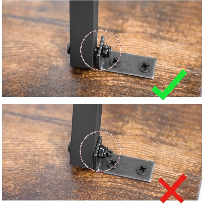 Розкладний бічний столик HOOBRO, невеликий столик-піднос, комплект із 2 підставок для телевізора, розкладний столик-перекус, індустріальний стиль, диван-столик для невеликих приміщень, легко збирається, темно-коричневий та чорний EBF25BZ01 темно-коричневи