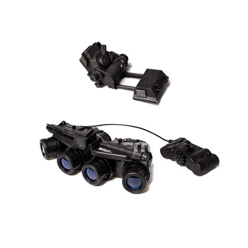 Тактичні мисливські окуляри нічного бачення GPNVG 18 та пластикове кріплення L4G24 NVG для страйкболу, чорного кольору