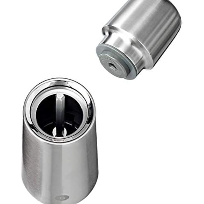 З керамічним подрібнювачем - Поставляється в красивій подарунковій коробці для гурмана (168 мм, нержавіюча сталь) - ука 168 мм (1 упаковка) нержавіюча сталь