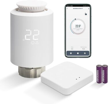 Електронний розумний радіаторний термостат із шлюзом Zigbee WiFi Starter Kit Програмовані термостати WiFi Інтелектуальне керування опаленням через Alexa