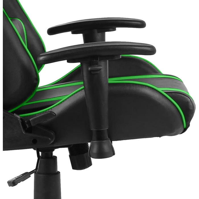 Обертове ігрове крісло, офісне крісло, ігрове крісло, обертове крісло, письмове крісло, зелений ПВХ