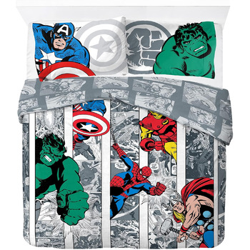 Джей Франко коміксів Marvel Comics Розмір двоспального ліжка з підодіяльником 200x200см 2 наволочки 50x70см 100 бавовна різнокольо