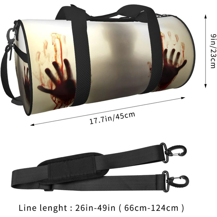 Дорожня сумка Криваві долоні, спортивна сумка для чоловіків та жінок, сумка-мішок, спортивна сумка