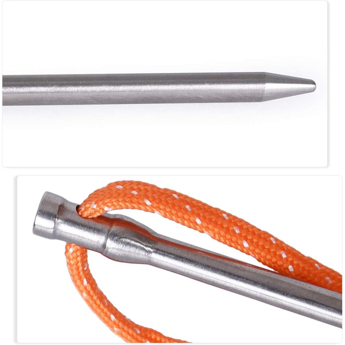 Титанові кілочки Надлегкі наметові кілки Надміцні цвяхи для наметів Вуличні тентові кілки Кемпінговий намет Аксесуари для трави Тв