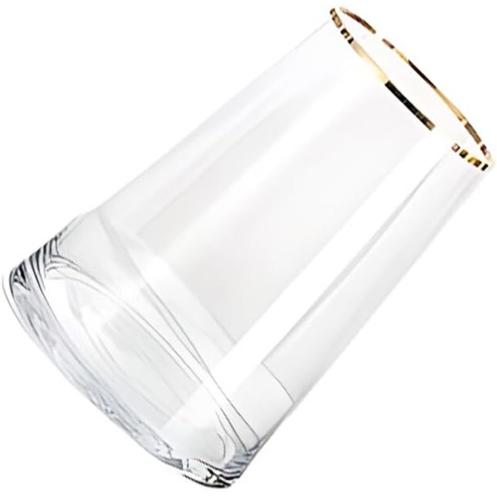 Прозора скляна ваза для квіткових композицій, що легко миється та сушиться, широке застосування, ваза для квітів, подарункова прикраса, прозоре золото1325