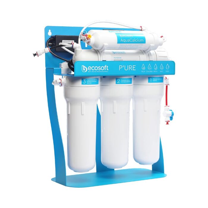 Система зворотного осмосу Pure Aquacalcium, фільтр для води з мінералізацією (додавання кальцію), система фільтрації питної води з підключенням під раковину