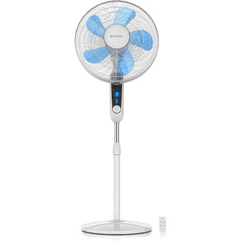 Вентилятор на підставці Silent з пультом дистанційного керування та дисплеєм - мобільний вентилятор - коливання 80 - 60 Вт - венти