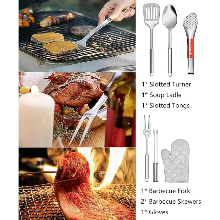 Предметний набір кухонного начиння для кемпінгу, портативне кухонне начиння для кемпінгу, набір посуду для пікніків, барбекю, подорожей та активного відпочинку., 35-