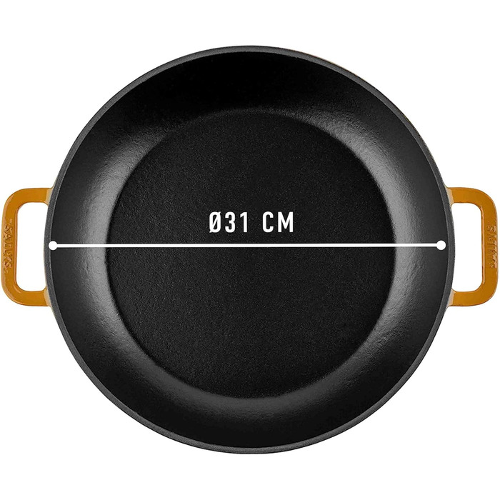 Чавунна каструля Sally's 'Samira Deluxe - міцна та високоякісна перлина для ідеального приготування їжі - об'ємом 2,2 літра, для в