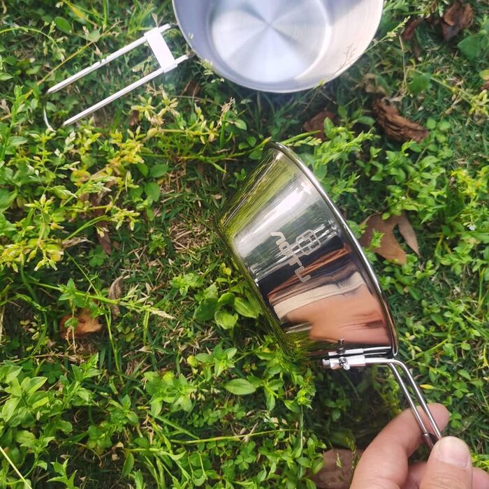 З нержавіючої сталі 304 Sierra Bowl набір посуду для кемпінгу, пішого туризму, барбекю та кемпінгу, 4 шт.