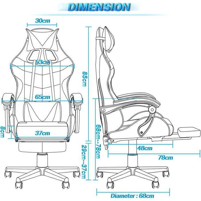 Ігрове крісло Soontrans з масажем, ігрове крісло з підставкою для ніг, підголівником та масажною подушкою для попереку, м&39які підлокітники, ергономічне ігрове крісло для геймерів, пряма трансляція з YouTube, Xbox (червоне)