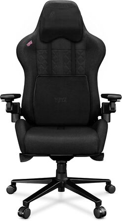 Офісне крісло 2050 шт. Ігрове крісло Чорне - Ігрове крісло з подушкою з піни з ефектом пам&39яті з велюру - Тканина геймерського крісла з підлокітниками X-Cross - Ігрове крісло з безшумними гумовими колесами - Комп&39ютерне крісло 150 кг Чорна тканина під