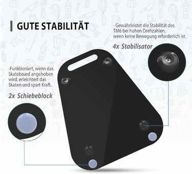 Для аксесуарів Thermomix Sliding Board TM6 TM5, Новий переглянутий дизайн ручки, Економія праці, Стійка кухонна стільниця, Акрил, Чорний глянсовий