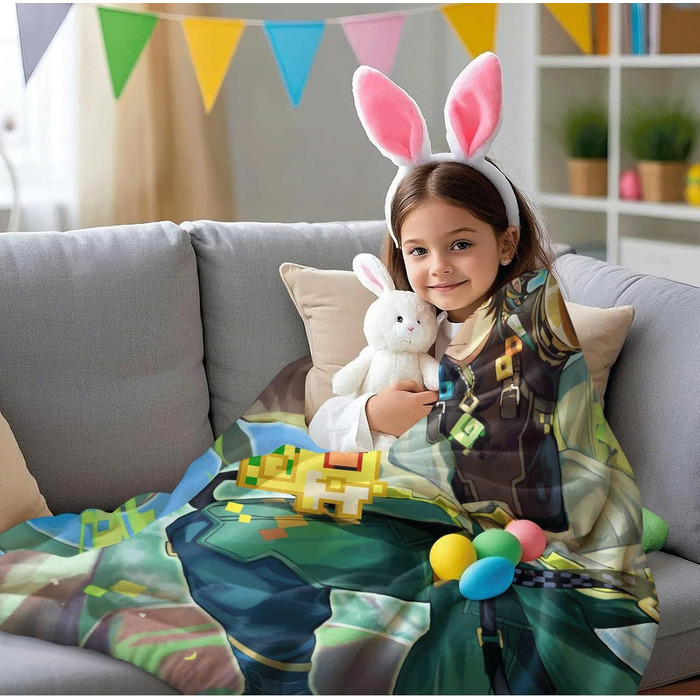 Пухнастий плед, декоративний плед, плед для дивана Genshin Impact Kinich (150x200 см)