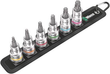 Набір біт Wera 05003997001 C 3, TORX HF Zyklop Bitnuss-Satz, Torx, з фіксатором, привід 1/2, 6 предметів