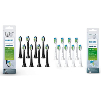 Стандартні насадки для звукової зубної щітки Philips Sonicare W2 Optimal White для звукової зубної щітки, 8 шт. і Sonicare W2 Optimal White Стандартні насадки для звукової зубної щітки