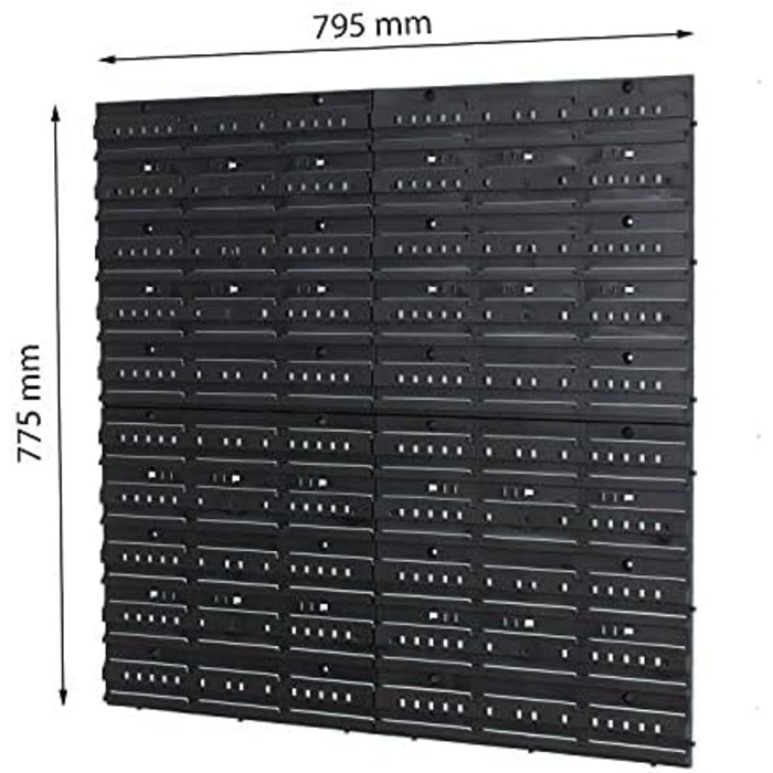 Коробка з кришкою настінна полиця 80 x 80 см, коробки, що штабелюються, контейнери для зберігання, відкриті коробки для зберігання, система зберігання, червоний/чорний