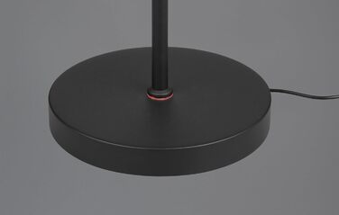 Світлодіодна торшерна лампа Reality Moreno R44561132, матовий чорний метал, 3 Вт LED, акумулятор із зарядною станцією, сенсорний диммер, регулювання кольору світла
