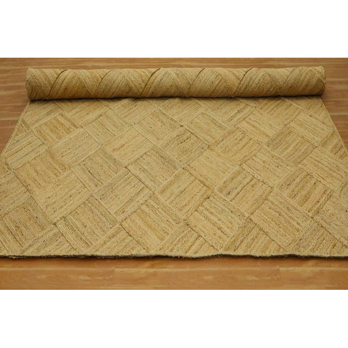 Великий килим кілім 25,4 x 35,6 см, бежевий, тканий джутовий килим, для приміщень і вулиць, килим плоского плетіння, зона з високо