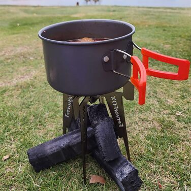 Регульована, складна підставка для плити, міцна конструкція, ергономічні кемпінгові грилі для походів, незамінні, нержавіючі для приготування їжі на свіжому повітрі