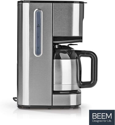 Кавоварка з фільтром BEEM FRESH-AROMA-TOUCH - Thermo Нержавіюча сталь 1 л термоглечик 24-годинний таймер 800 Вт Сенсорний дисплей На 4-8 чашок з вакуумним глечиком