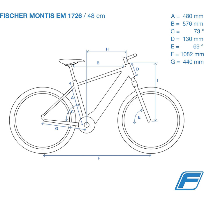 Електричний гірський велосипед Fischer MONTIS EM 1726 для чоловіків та жінок