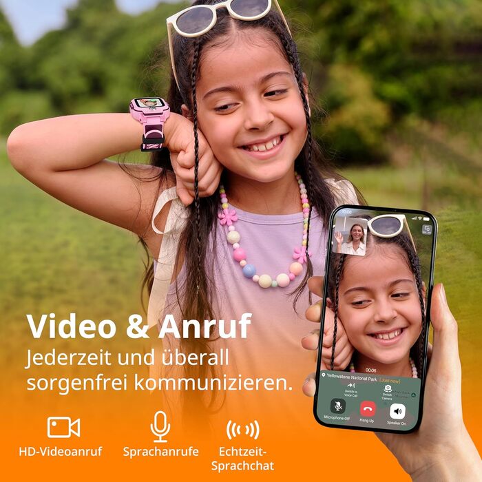 Розумний годинник imoo Z3 для дітей, дитячий розумний годинник, водонепроникний годинник - 4G, обмін повідомленнями, шкільний режим, функція SOS, GPS, 2 роки гарантії (синій) Синій Z3