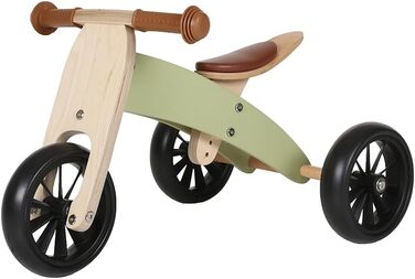 Дитячі ходунки/біговел з дерева 4-в-1 Smartbike від 1 року (ретро-зелений)